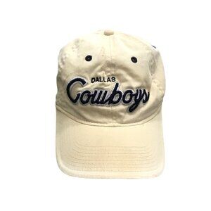 DALLAS COWBOYS MENS OFF WHITE BUCKLE ADJUSTMENTMENT BACK HAT